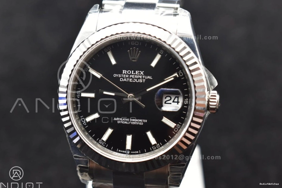 Dial 126334 Edition Oyster Sleek SS Black 615 VS Bracelet 41 DateJust Best 904L on VSF 1:1 0501